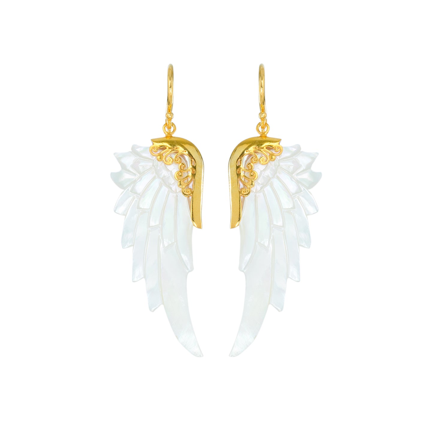 pure light gold earrings - small