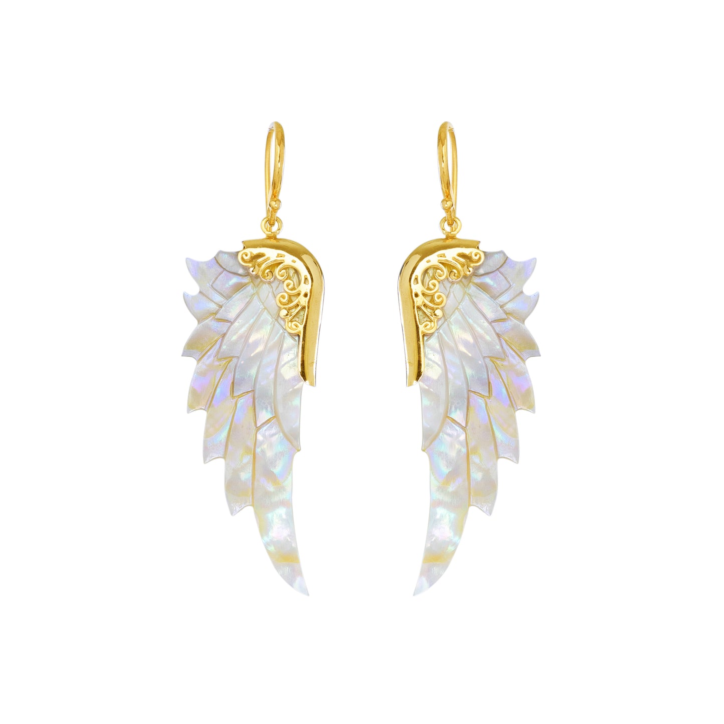 opal wonder gold earrings - small