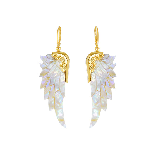 opal wonder gold earrings - small