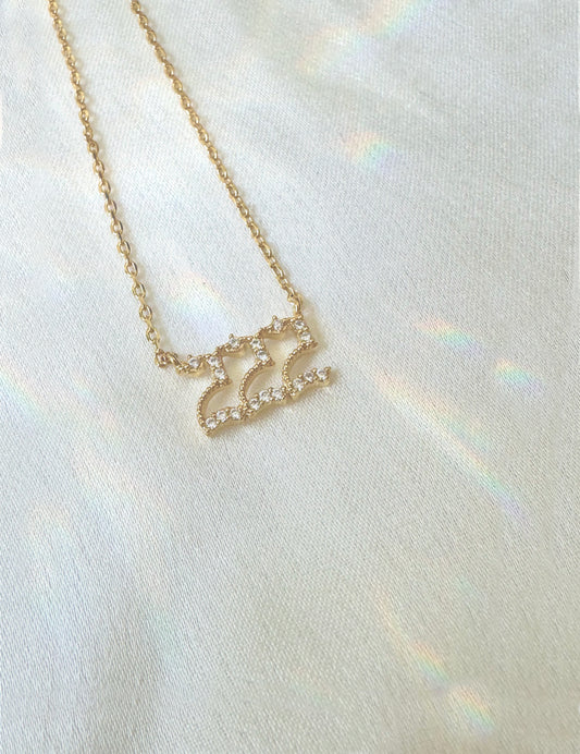 angel necklace "222"