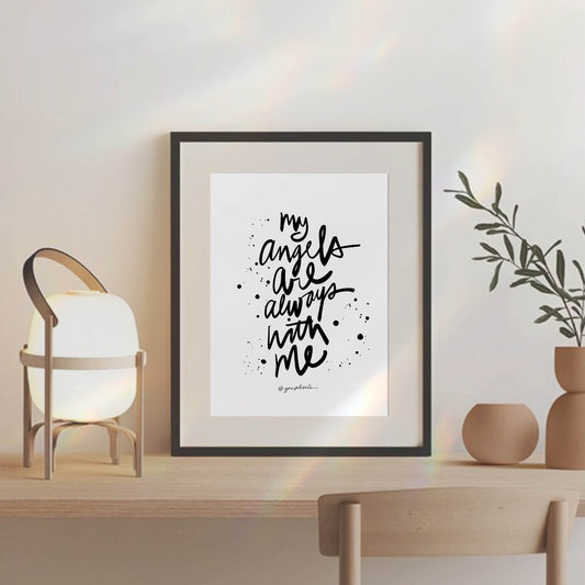 angels are with me - print